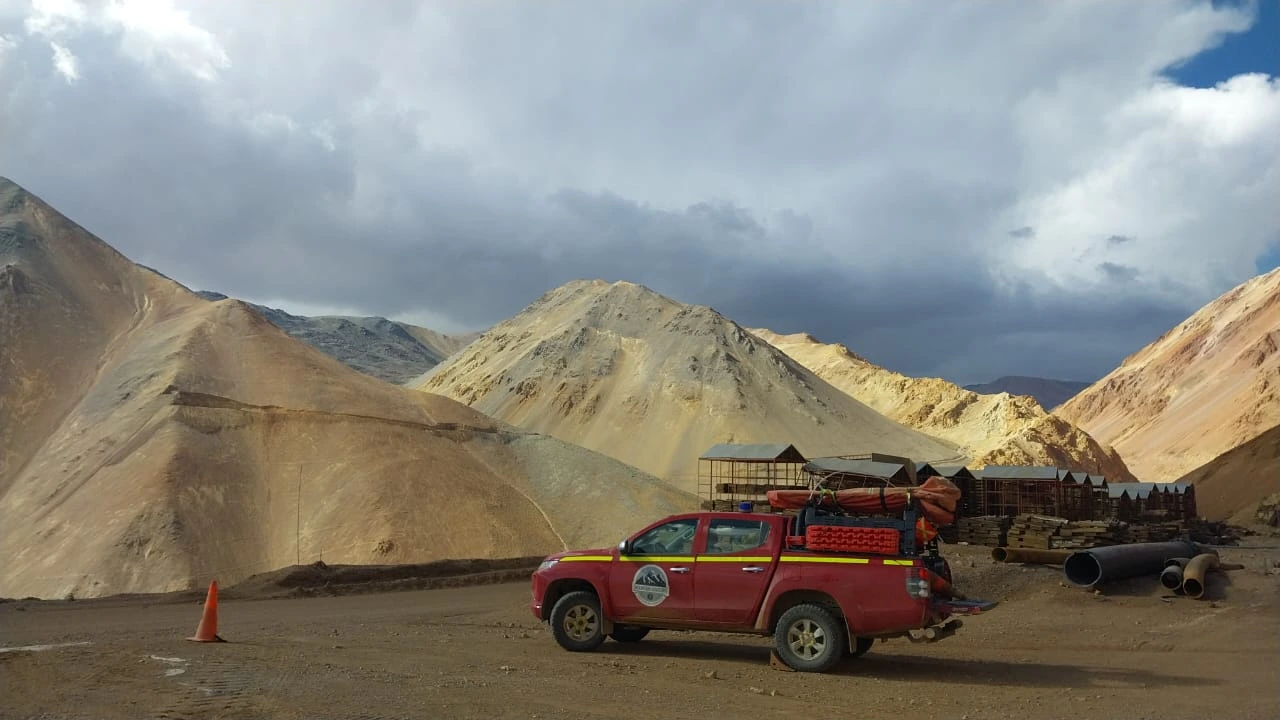 Operación de rescate en terreno